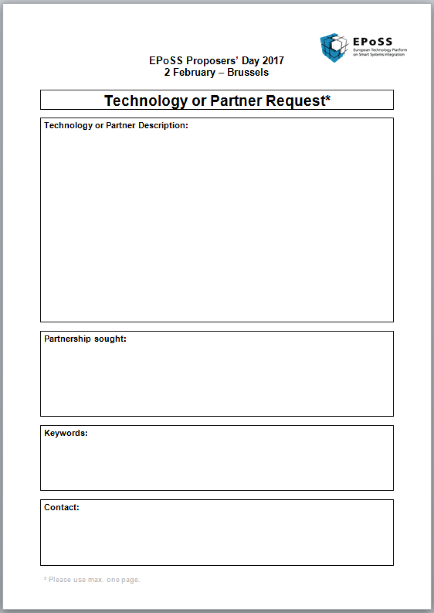 Technology or Partner Request