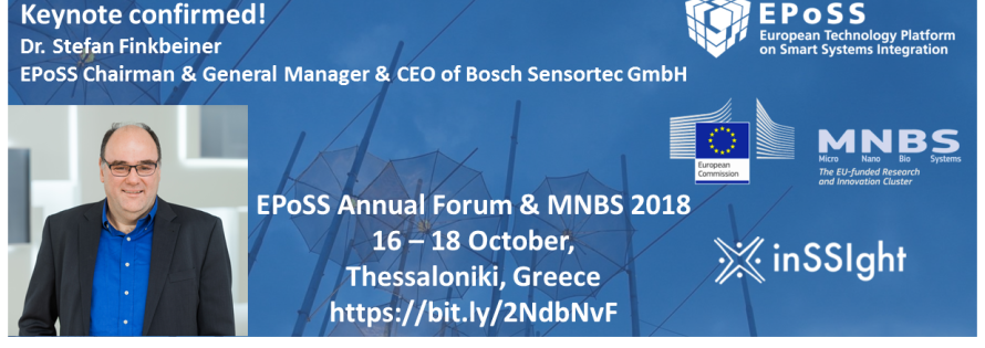 Dr. Stefan Finkbeiner confirmed Keynote @EPoSS Annual Forum & MNBS 2018