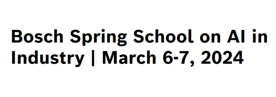 Bosch Spring School Visual Bosch Spring School Visual