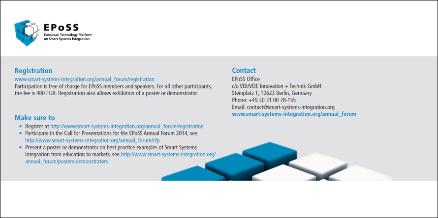 EPoSS Annual Forum 2014_Registration