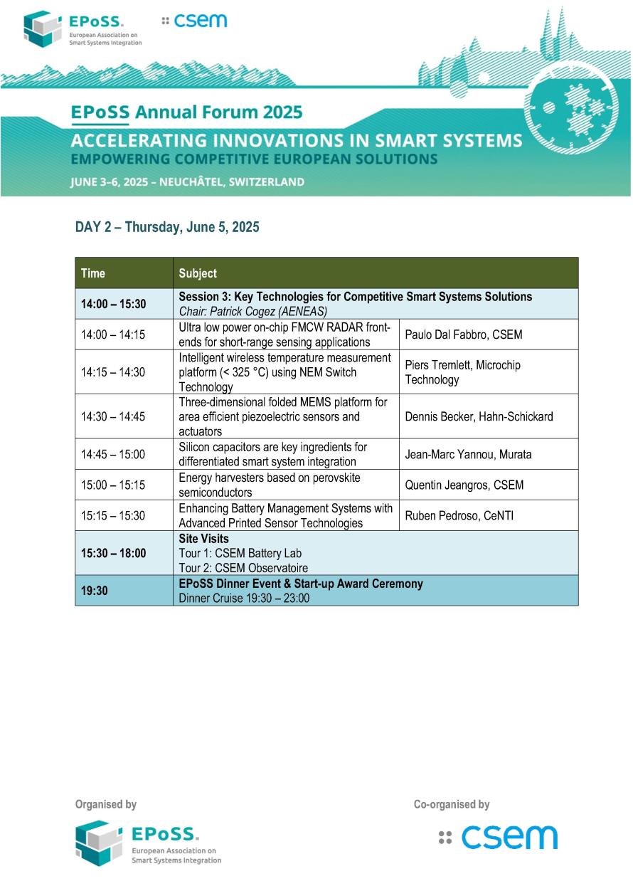Agenda Annual Forum 6