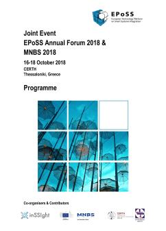 EPoSS Annual Forum 2018 Programme Cover